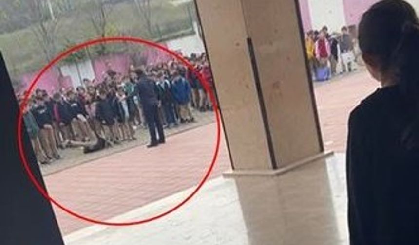 Okul müdürüyle ilgili inceleme başlatıldı: Öğrenciyi yere fırlattı!