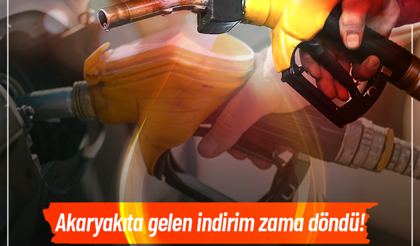 Akaryakıta gelen indirim zama döndü! İşte akaryakıtta güncel fiyatlar...