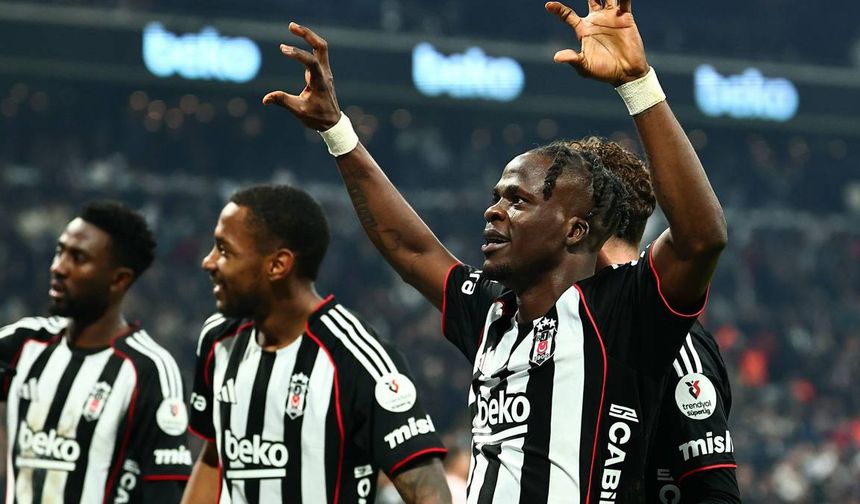 Beşiktaş Süper Lig'de yenilgiyi unuttu