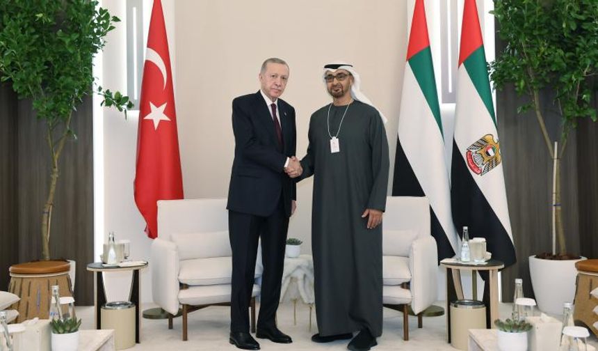 Cumhurbaşkanı Erdoğan BAE Devlet Başkanı Al Nahyan ile görüştü!