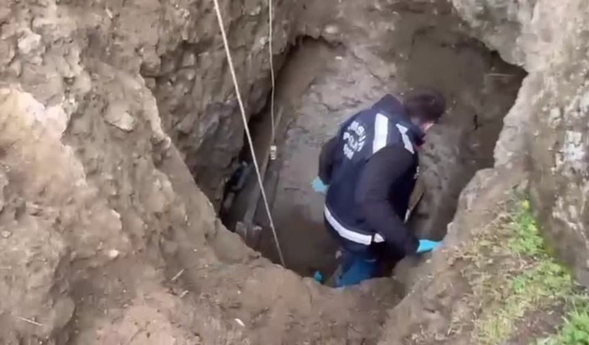Polis, define avcılarının kazdığı çukura böyle girdi