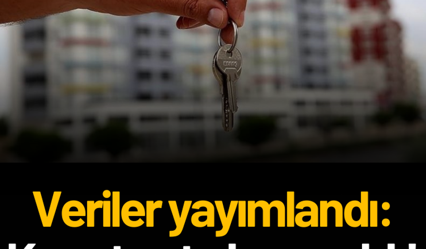 Veriler yayımlandı: Konut satışları azaldı!