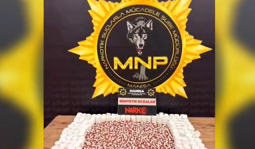 Manisa’da Uyuşturucu Operasyonu: 14 Bin Hap Ele Geçirildi