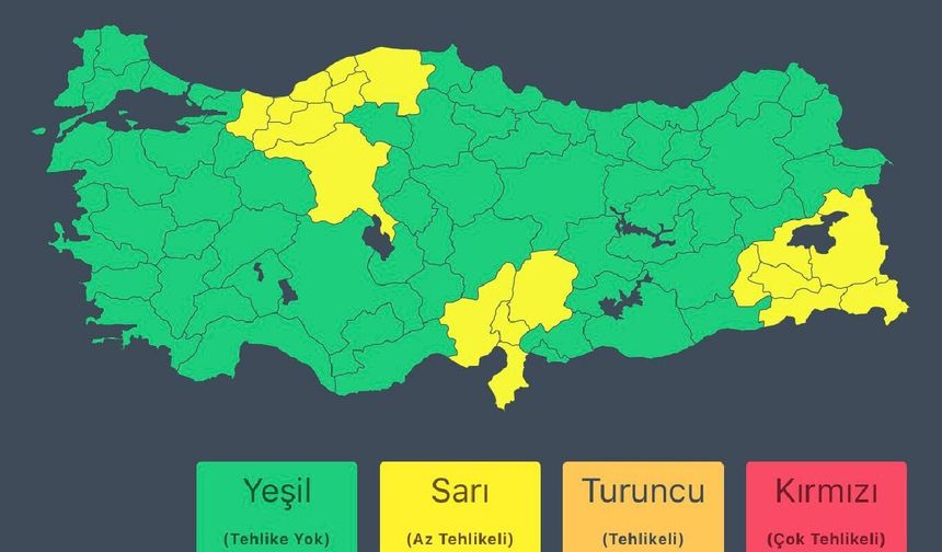 18 İl için kar ve sağanak uyarısı