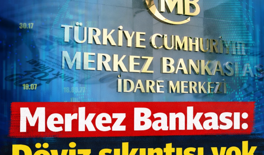 Merkez Bankası: Döviz sıkıntısı yok