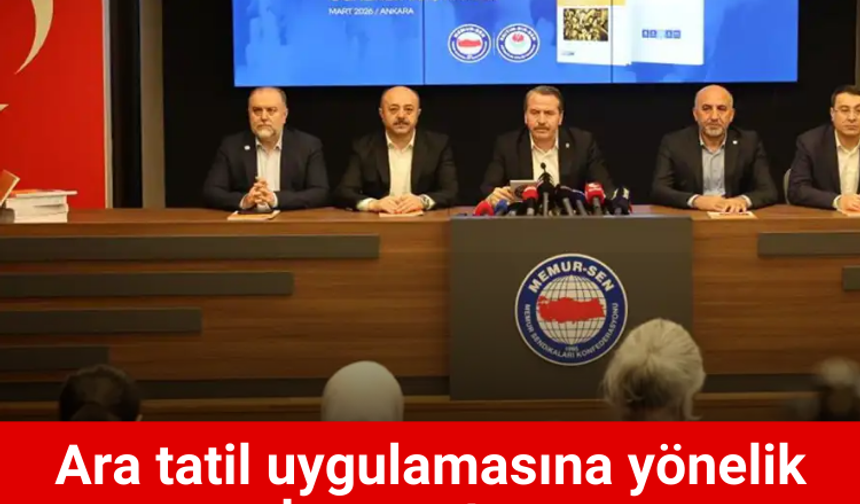 Ara tatil uygulamasına yönelik saha araştırması sonuçları açıklandı