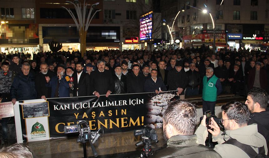 Batman’da Dev Protesto: Binlerce Kişi İran’a Yönelik Saldırılar İçin Meydanlara İndi