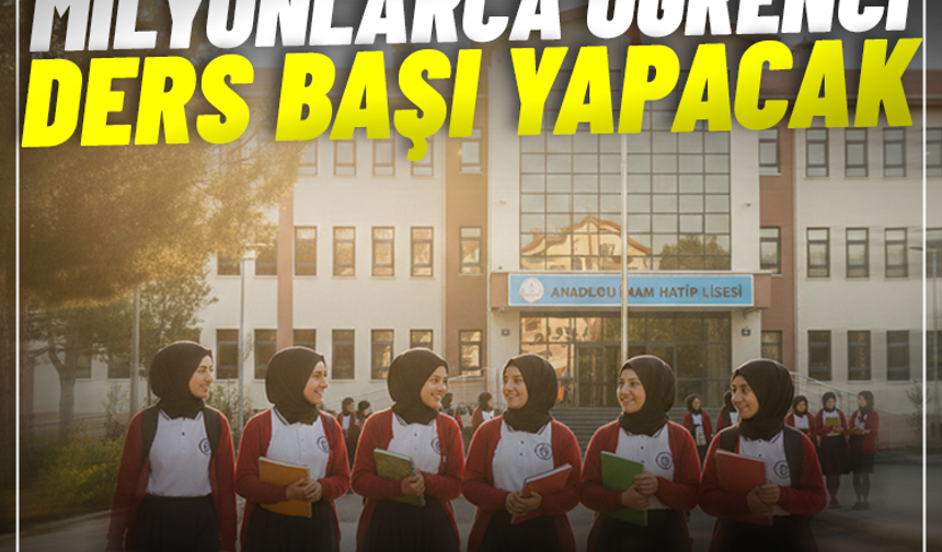 Pazartesi okullar açılıyor: Milyonlarca öğrenci ders başı yapacak