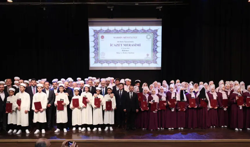 Mardin’de 103 hafız için icazet merasimi düzenlendi