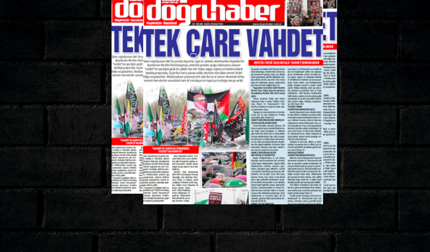 DİYARBAKIR’DAN KUŞATMA ALTINDAKİ ÜMMETE ÇAĞRI: TEK ÇARE VAHDET