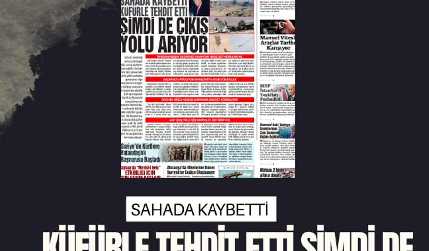 SAHADA KAYBETTİ KÜFÜRLE TEHDİT ETTİ ŞİMDİ DE  ÇIKIŞ  YOLU ARIYOR
