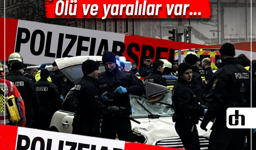 Almanya'da Feci Olay: Araç Kalabalığa Daldı! Ölü ve yaralılar var...