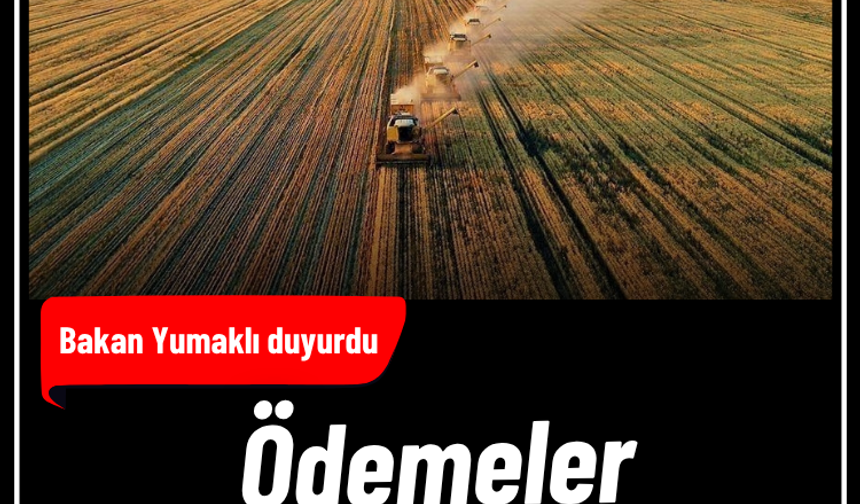 Bakan Yumaklı duyurdu: Ödemeler bugün yatırılacak