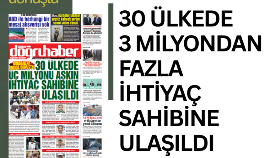 KURBANLAR UMUDA DÖNÜŞTÜ:  30 ÜLKEDE 3 MİLYONDAN FAZLA İHTİYAÇ SAHİBİNE ULAŞILDI
