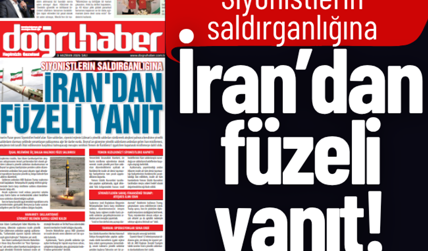 SİYONİSTLERİN SALDIRGANLIĞINA İRAN'DAN FÜZELİ YANIT