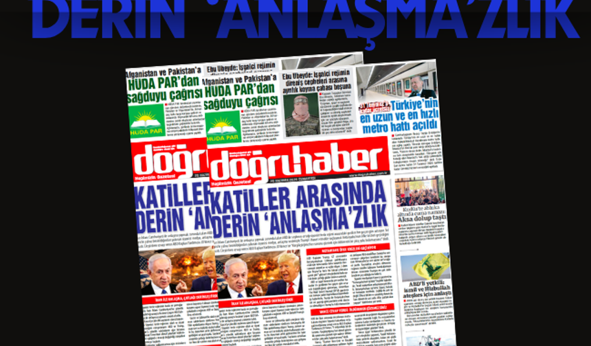 KATİLLER ARASINDA  DERİN ‘ANLAŞMA’ZLIK