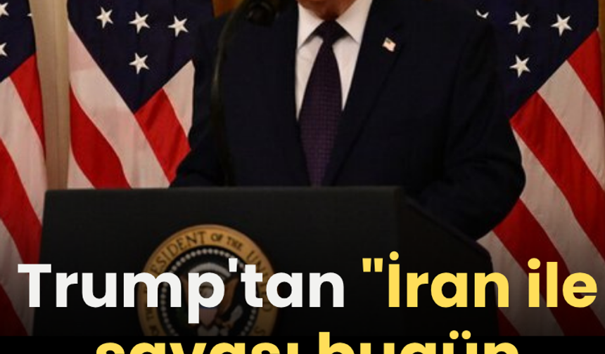 Trump'tan "İran ile savaşı bugün bitirdik" iddası