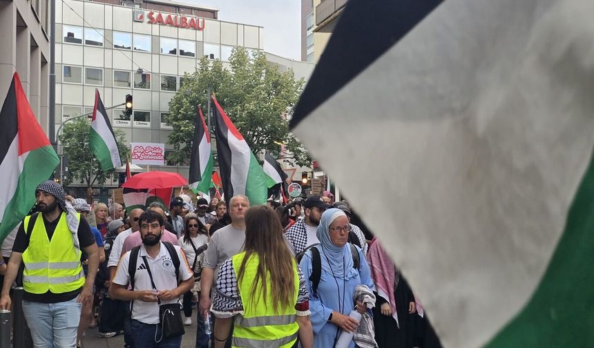 Almanya'da Gazze için destek eylemi!