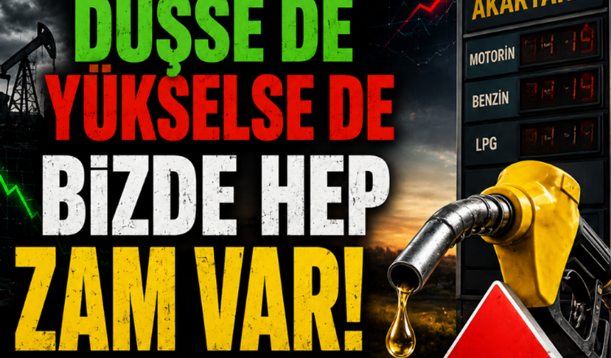 Petrol düşse de yükselse de bizde hep zam var! Akaryakıta bir zam daha geldi