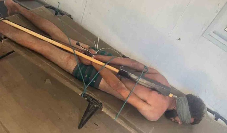 İşgal askeri Filistinli esire işkence yaptı, fotoğrafını "Günaydın" notuyla paylaştı!
