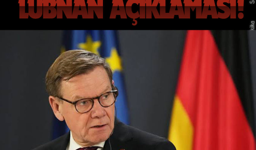 Almanya'dan Lübnan açıklaması!