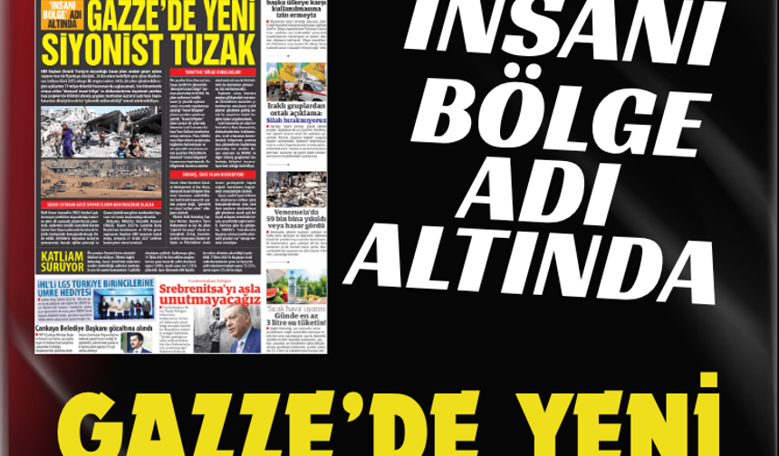 İNSANİ BÖLGE ADI ALTINDA: GAZZE’DE YENİ SİYONİST TUZAK