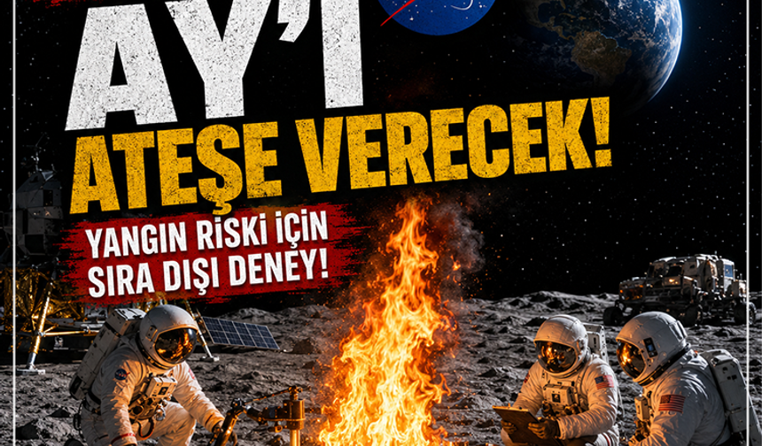 NASA Ay'ı Ateşe Verecek: Yangın Riski için Sıra Dışı Deney!