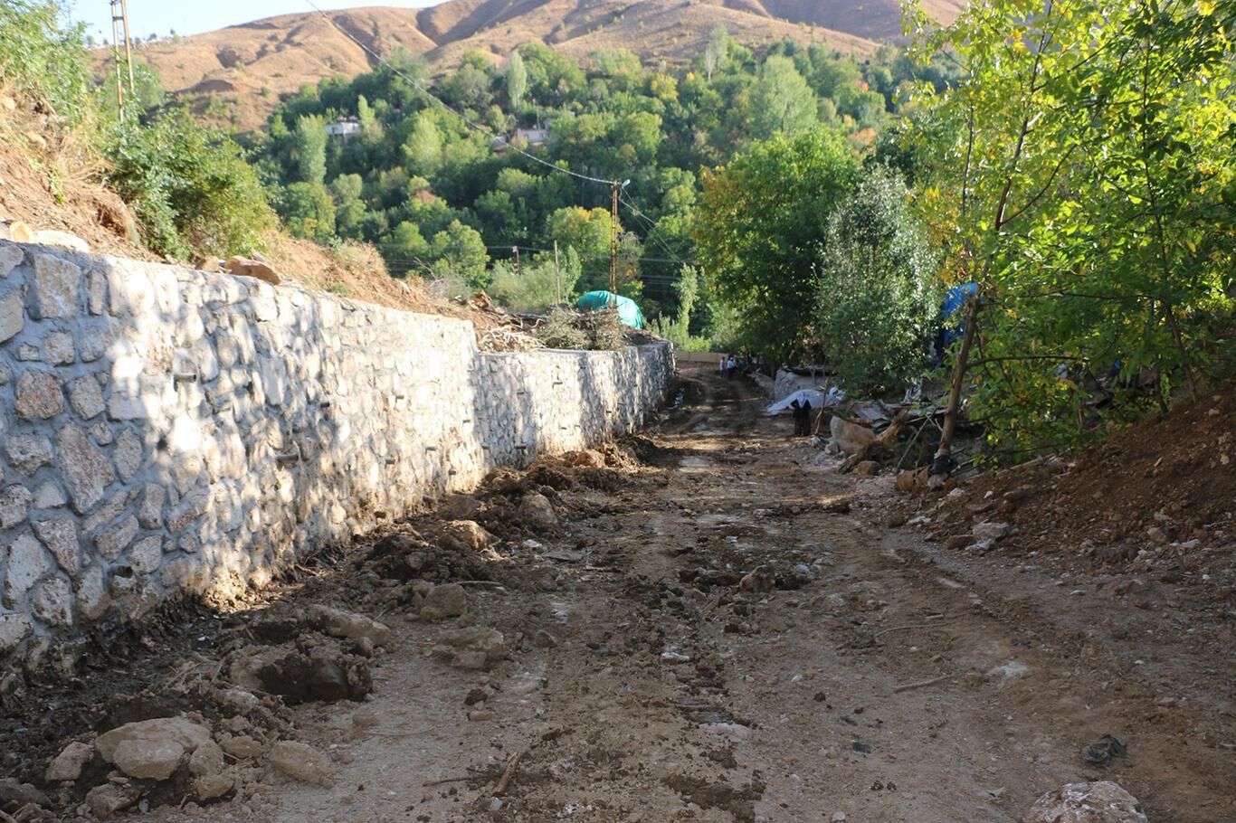 Bitlis’te yol genişletme ve parke döşeme çalışmaları devam ediyor