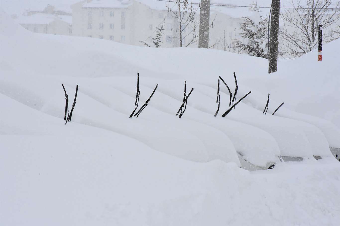 Bitlis’te araçlar kara gömüldü, vatandaşlar tünel açarak evlerine giriyor