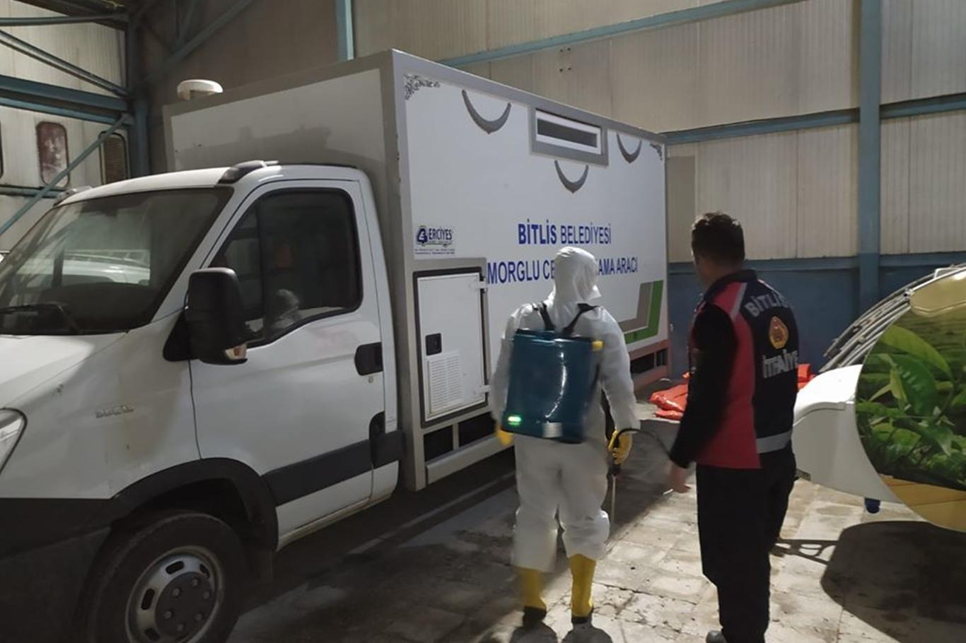 Bitlis’te Corona virüse karşı dezenfekte çalışmaları sürüyor