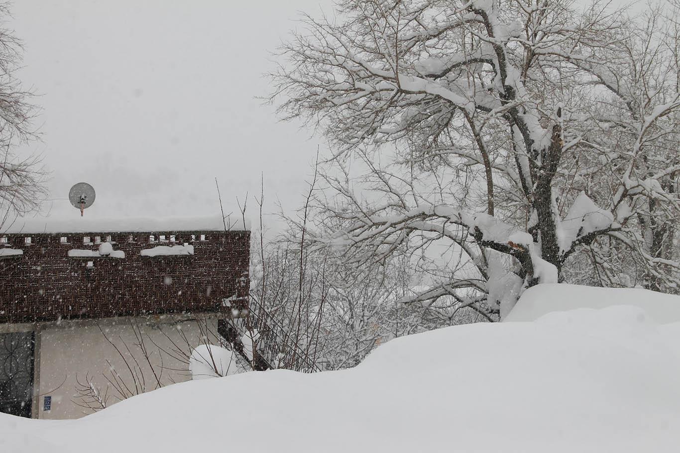 Yoğun kar yağışı ve tipi nedeniyle Bitlis’te adeta hayat durdu
