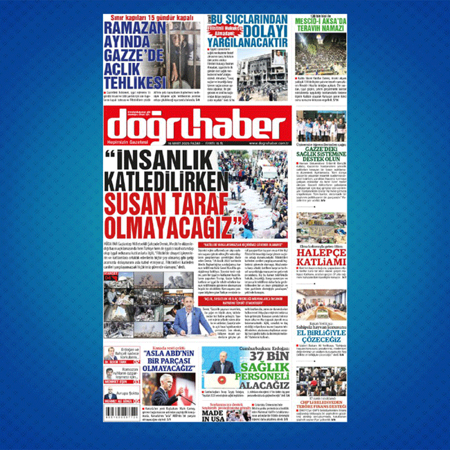 “İNSANLIK KATLEDİLİRKEN  SUSAN TARAF OLMAYACAĞIZ”