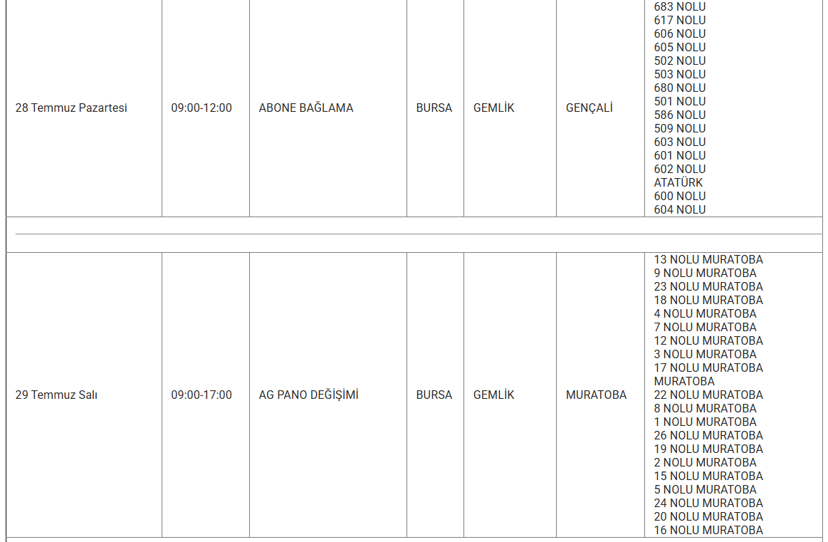 Bursa elektrik kesintisi! 28-29-30 Temmuz UEDAŞ tam listeyi duyurdu: Bursa'da elektrikler ne zaman gelecek? UEDAŞ tam listeyi duyurdu! 28 Temmuz Bursa'da elektrikler ne zaman gelecek? - 3. Resim