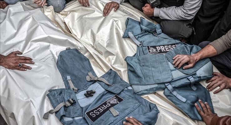 20231223 Gazze Oldurulen Gazeteciler Aa