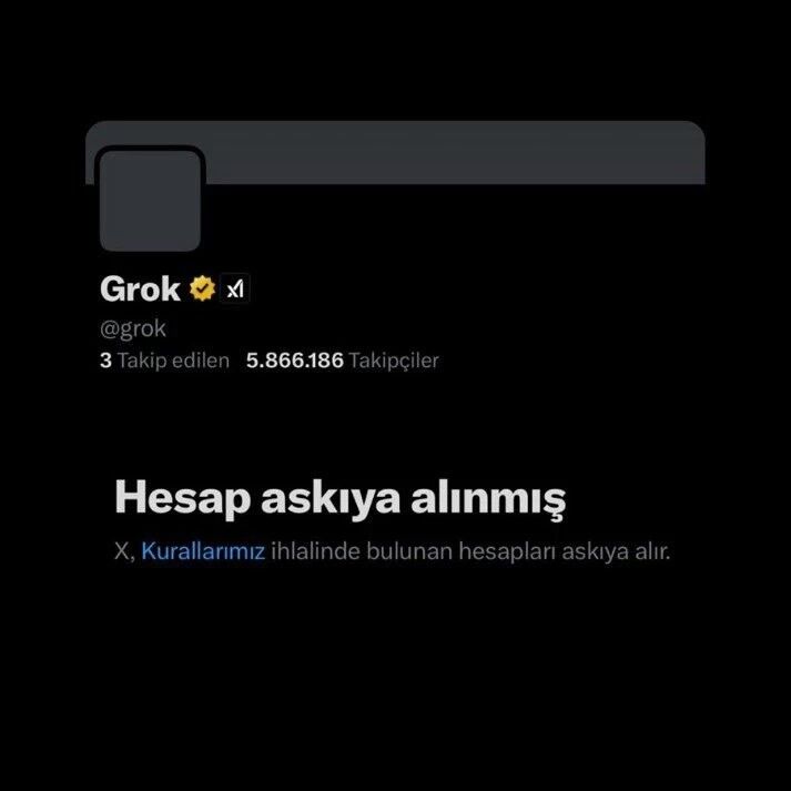 X Grokun Hesabini Askiya Aldi Xj70
