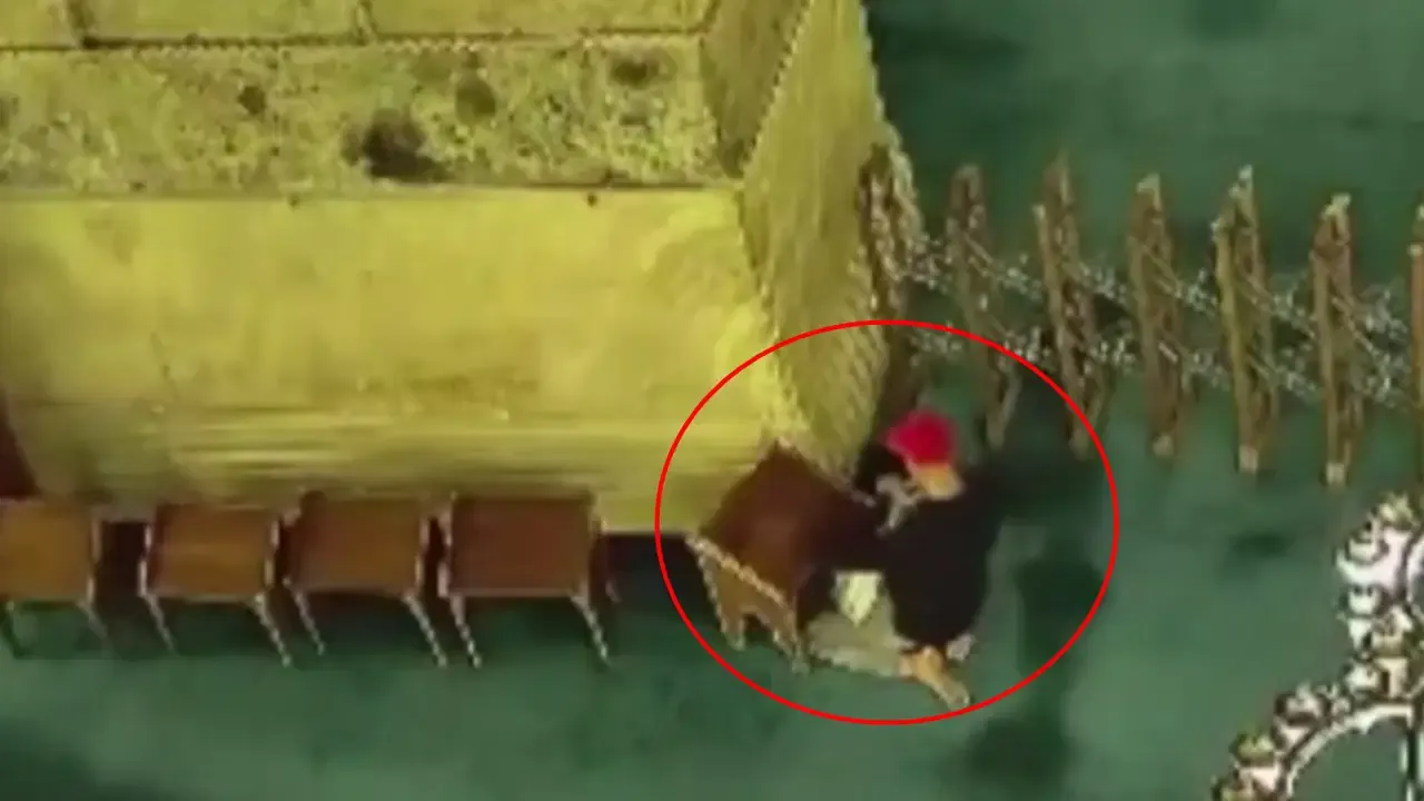 Ayasofyada Yangin Cikarmaya Calisip Kacti