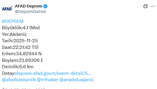 Birçok ilde hissedilen korkutan deprem