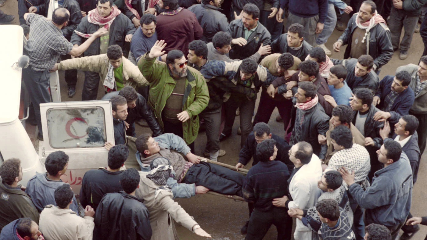 Hebron Ibrahimi Massacre February 1994 Evacuation Afp.jpg