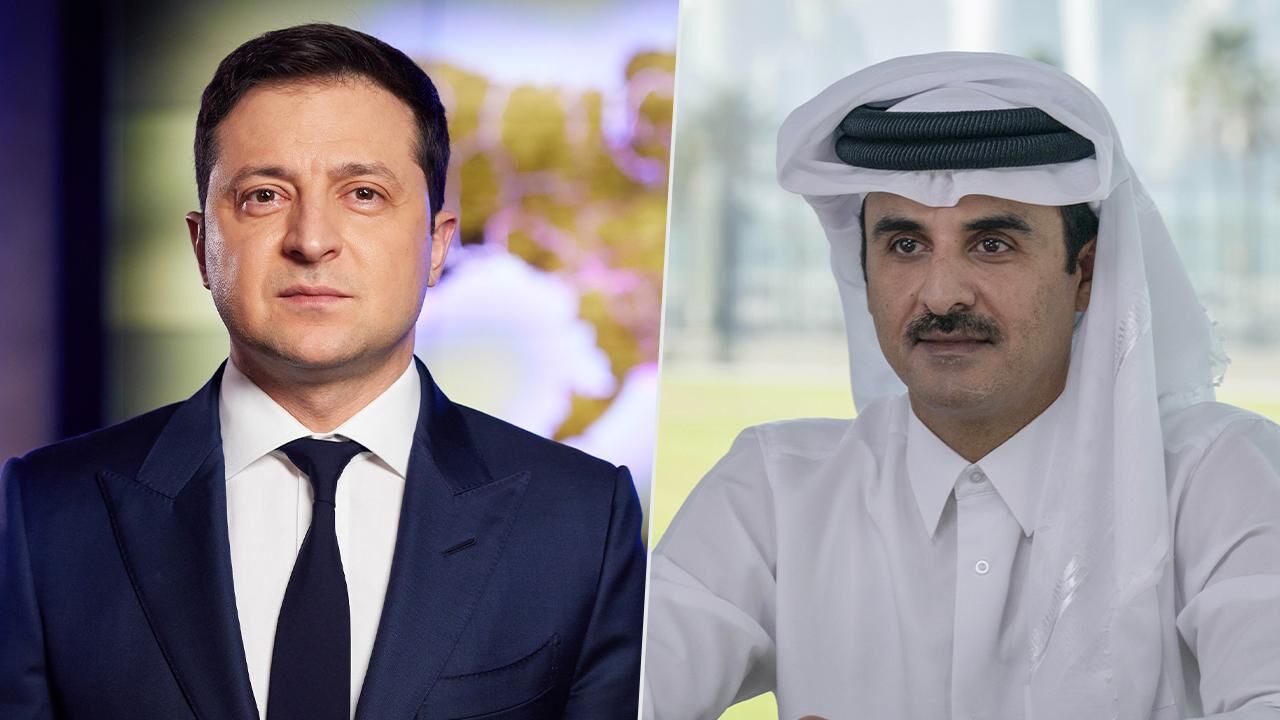 Katar Emiri ile Zelenskiy bölgesel gelişmeleri görüştü