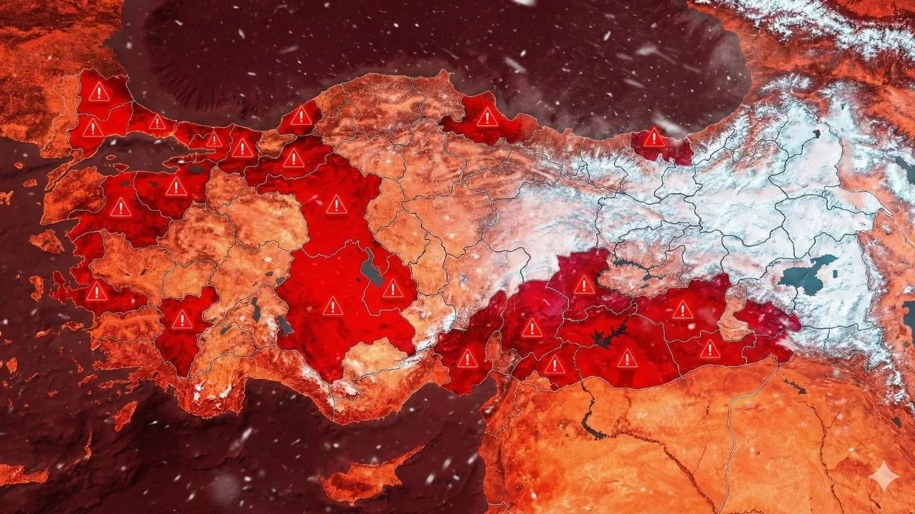 Türkiye haritası bir anda kıpkırmızı oldu! Açıklanan veriler korkuttu