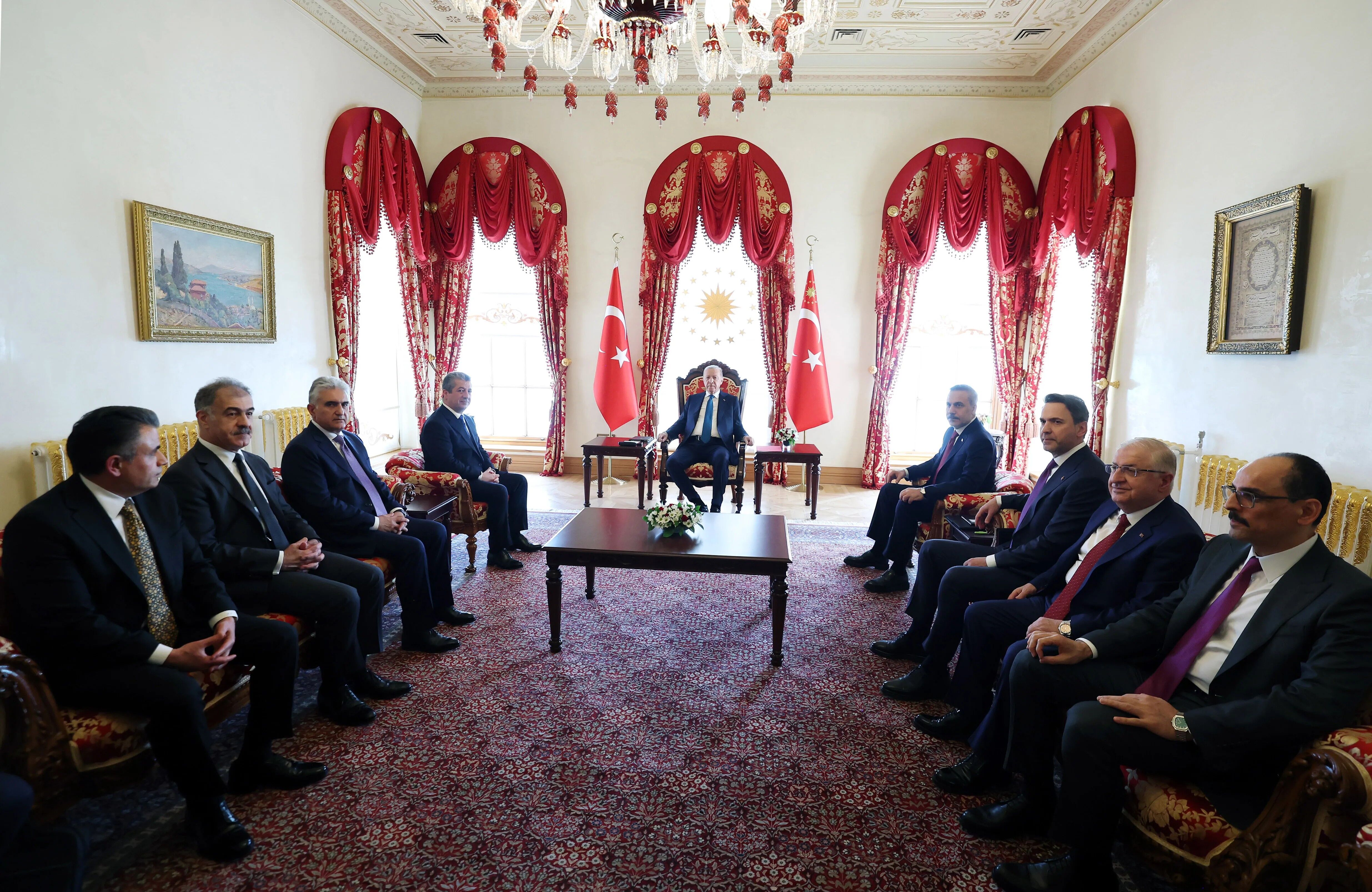 Aa 20260509 41332228 41332227 Cumhurbaskani Erdogan Ikby Basbakani Mesrur Barzaniyi Kabul Etti