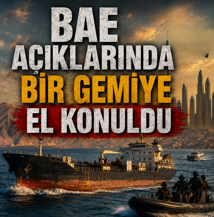 BAE açıklarında bir gemiye el konuldu