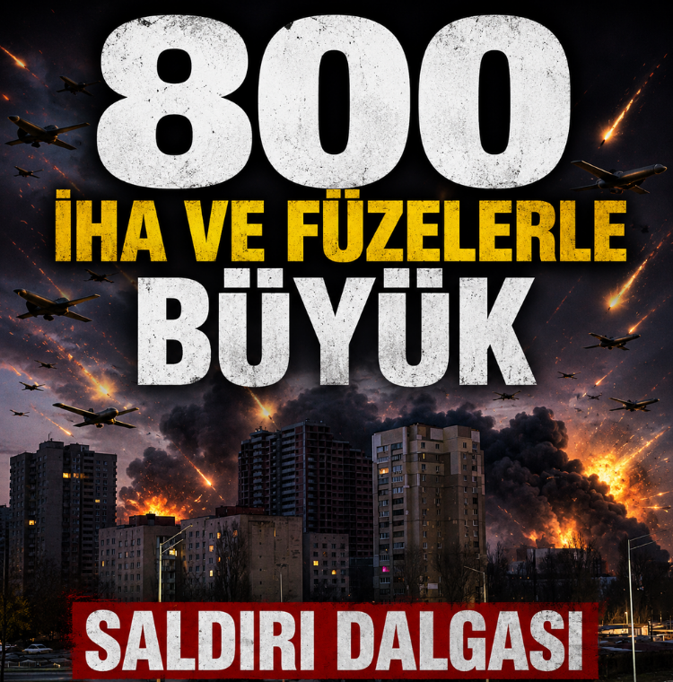 800 İHA ve füzelerle büyük saldırı dalgası