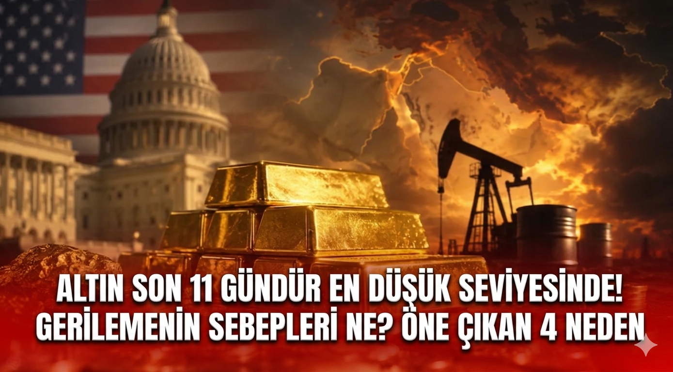 Altın son 11 gündür en düşük seviyesinde! Gerilemenin sebepleri ne? Öne çıkan 4 neden