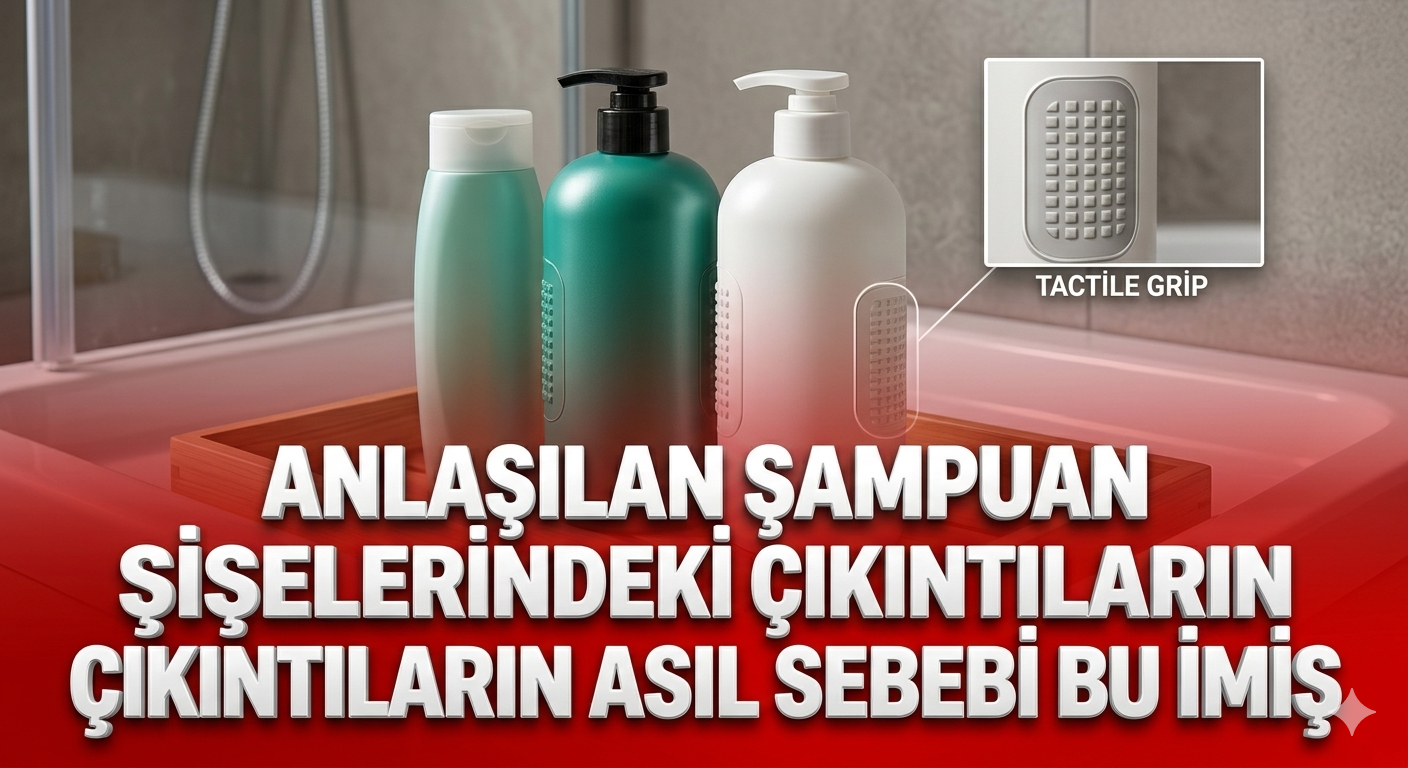 Anlaşılan şampuan şişelerindeki çıkıntıların asıl sebebi bu imiş