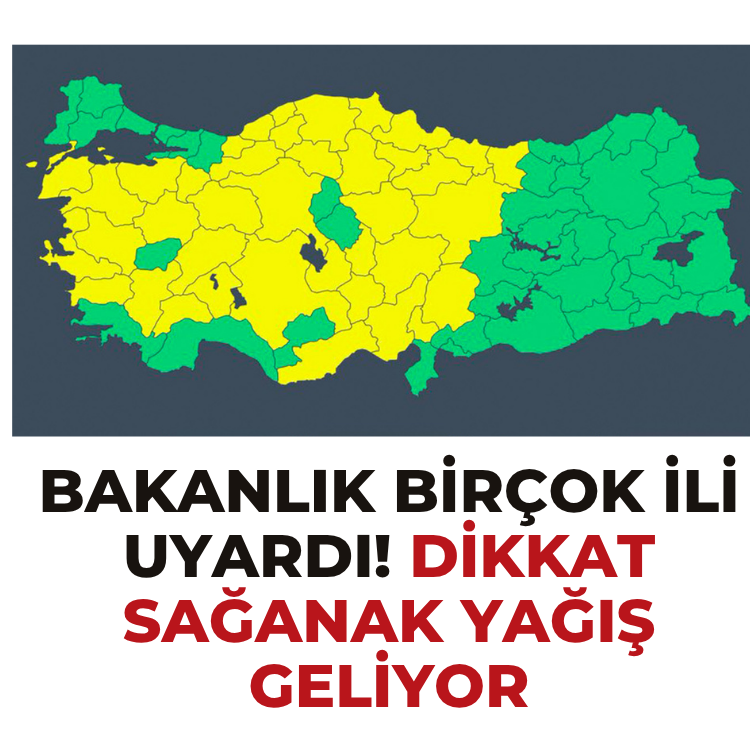 Bakanlık birçok ili uyardı! Dikkat sağanak yağış geliyor