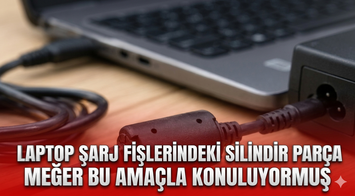 Laptop şarj fişlerindeki silindir parça meğer bu amaçla konuluyormuş