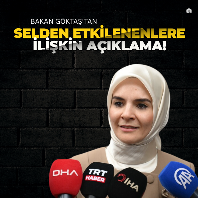 Bakan Göktaş'tan selden etkilenenlere ilişkin açıklama!