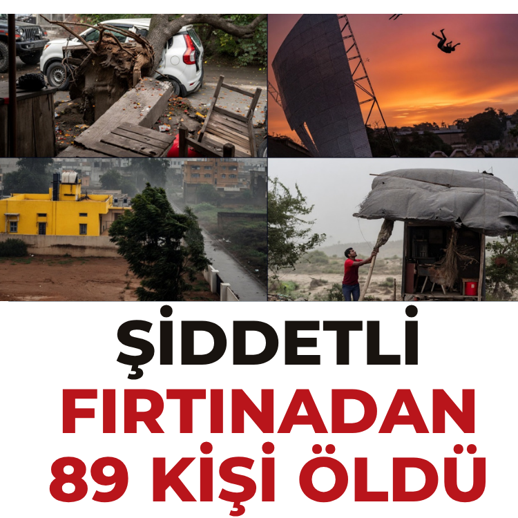 Şiddetli fırtınadan 89 kişi öldü