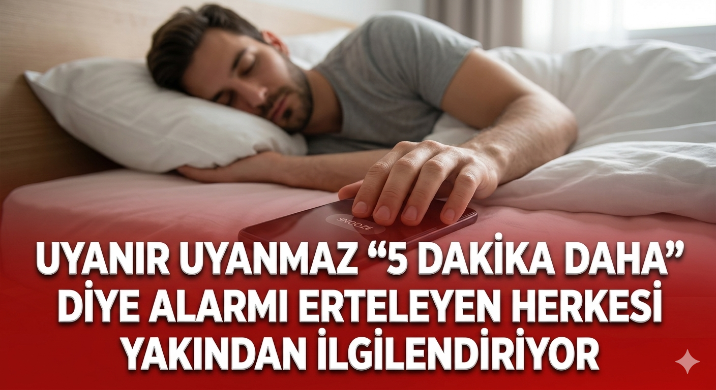 Uyanır uyanmaz “5 dakika daha” diye alarmı erteleyen herkesi yakından ilgilendiriyor